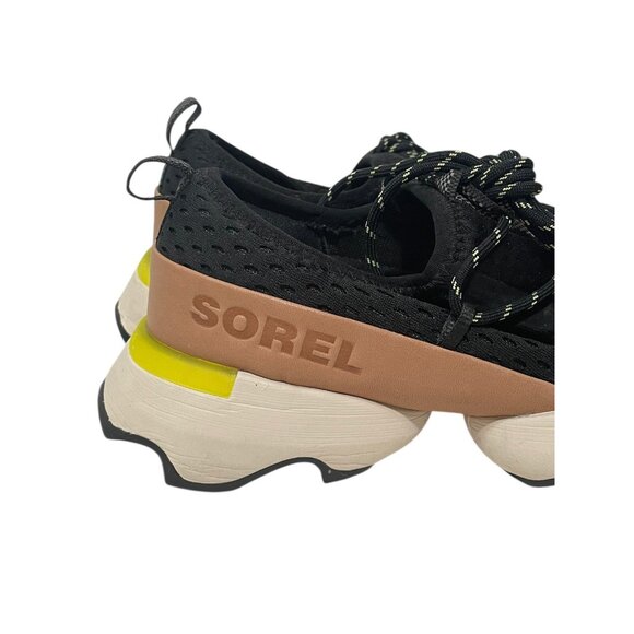 Sorel Womens Kinetic Impact Lace Up Sneakers Black Sz 8 Walking Comfort Outdoors - Picture 5 of 9